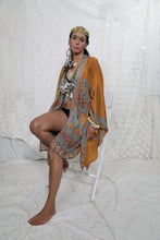 Load image into Gallery viewer, Dreamcatcher Kimono Short Turmeric