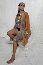 Load image into Gallery viewer, Dreamcatcher Kimono Short Turmeric