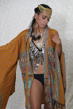 Load image into Gallery viewer, Dreamcatcher Kimono Short Turmeric