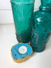 Load image into Gallery viewer, Agate Candle Holder Azure