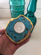 Load image into Gallery viewer, Agate Candle Holder Azure