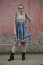 Load image into Gallery viewer, Boutique Dress Frenchi Denim Blue
