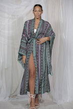 Load image into Gallery viewer, Dreamcatcher Kimono Long Purple Clouds
