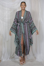 Load image into Gallery viewer, Dreamcatcher Kimono Long Purple Clouds