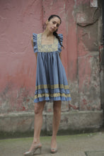 Load image into Gallery viewer, Boutique Dress Frenchi Denim Blue
