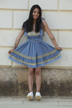 Load image into Gallery viewer, Boutique Dress Frenchi Denim Blue
