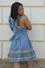 Load image into Gallery viewer, Boutique Dress Frenchi Denim Blue
