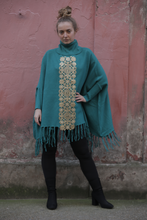 Load image into Gallery viewer, Boutique Poncho Cozmic Stars Mermaid
