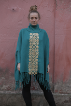Load image into Gallery viewer, Boutique Poncho Cozmic Stars Mermaid
