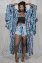 Load image into Gallery viewer, Dreamcatcher Kimono Long Aqua
